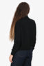 Miu Miu 2023 Black Wool Logo Turtleneck Sweater Size 40