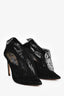 Jimmy Choo Black Suede Mesh Heels Size 39