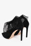 Jimmy Choo Black Suede Mesh Heels Size 39