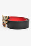 Gucci Black Leather Jewel Bee 'Sylvie ' Belt Size 110