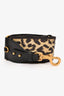 Christian Dior Black/Gold Leopard Jacquard Guitar Bag Strap
