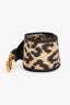 Christian Dior Black/Gold Leopard Jacquard Guitar Bag Strap