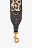Christian Dior Black/Gold Leopard Jacquard Guitar Bag Strap