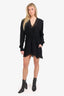 Marant Etoile Black Felie Lace-Trimmed Mini Dress Size 40