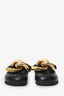 JW Anderson Black Leather Chain Mules Size 38