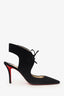 Christian Louboutin Black Suede 'Ferme' Pointed Heels Size 39.5