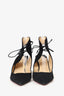 Christian Louboutin Black Suede 'Ferme' Pointed Heels Size 39.5