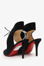 Christian Louboutin Black Suede 'Ferme' Pointed Heels Size 39.5
