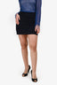 Pre-Loved Chanel™ 2018 Navy Wool Mini Skirt Size 36
