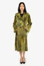 Sylvie Schimmel Green Shearling Coat Size 38