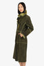 Sylvie Schimmel Green Shearling Coat Size 38