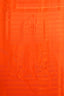 Hermés Orange Silk Sellier Star Pattern Scarf Size 140cm