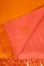 Hermés Orange/Pink Cashmere Double Face Stole