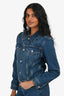 Re/Done Blue Denim 'Baby Trucker' Jacket Size XS