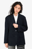 Weekend Max Mara Navy Single Breasted Blazer Size 4