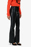Citizens of Humanity Black Recycled Leather 'Lilah' Pants Size 23