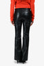 Citizens of Humanity Black Recycled Leather 'Lilah' Pants Size 23