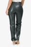 Agolde Grey Recycled Leather '90's Pinch Waist' Pants Size 26