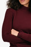 Weekend Max Mara Burgundy Silk/Wool Blend Long Sleeve Turtleneck Sweater Size XS
