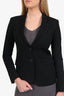Theory Black Wool Single Breasted Blazer Size 00