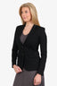 Theory Black Wool Single Breasted Blazer Size 00