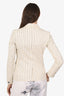 Rag & Bone Cream/Black Pinstripe Single Breasted Blazer Size 2