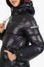 Mackage Black/Red Down Quilted Jacket With Hood Size XXS