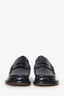 Loewe Black Campo Leather Penny Loafers Size 36