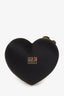 Love Moschino Black Satin Heart Shaped Box Clutch Bag