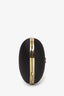 Love Moschino Black Satin Heart Shaped Box Clutch Bag