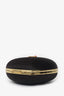 Love Moschino Black Satin Heart Shaped Box Clutch Bag