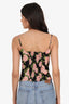 Reformation Black/Pink Strappy Floral Print Top Size 6