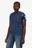 Louis Vuitton Blue Monogram Chain Detail T-Shirt Size M