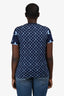 Louis Vuitton Blue Monogram Chain Detail T-Shirt Size M