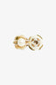 Christian Dior Vintage Gold Brass Triabales Earrings