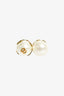 Christian Dior Vintage Gold Brass Triabales Earrings