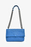Bottega Veneta Blue Intrecciato Leather 'Olympia' Shoulder Bag