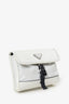 Prada White Re-Nylon/Saffiano Leather Smartphone Crossbody Bag