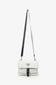 Prada White Re-Nylon/Saffiano Leather Smartphone Crossbody Bag