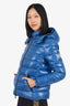 Moncler Blue Down Puffer Jacket Size 2