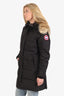 Canada Goose Black/Fur Quilted Coat Size M