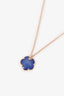 Pasquale Bruni 18k Rose Gold with Blue Moon/Diamond Petite Joli Necklace