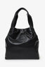 Miu Miu Black Leather Embossed-Logo Tote Bag