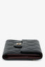 Pre-Loved Chanel™ 2016/17 Black Caviar Leather CC Fold Compact Wallet