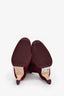Stuart Weitzman Burgundy Suede Heeled Boots Size 5.5