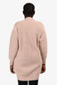 Hermes Pink Cashmere Long Cardigan Size 34