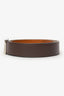 Berluti Brown Leather Waist Belt Size 120/105 Mens