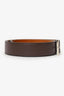 Berluti Brown Leather Waist Belt Size 120/105 Mens