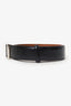 Berluti Black Leather Waist Belt Size 95 Mens