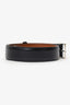 Berluti Black Leather Waist Belt Size 95 Mens